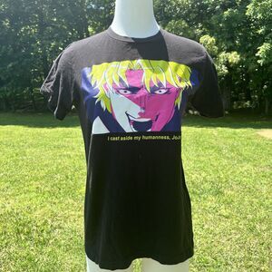 Jojo's Bizarre Adventure I Cast Aside My Humanness Black T-Shirt Men's Size S